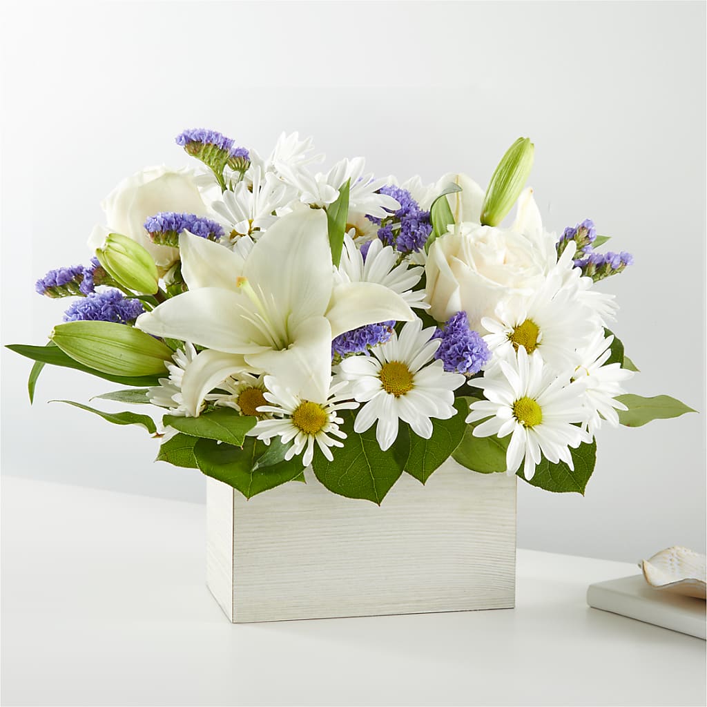 Beyond Blue Box Bouquet – SCOTT'S FLOWERS, Amarillo TX