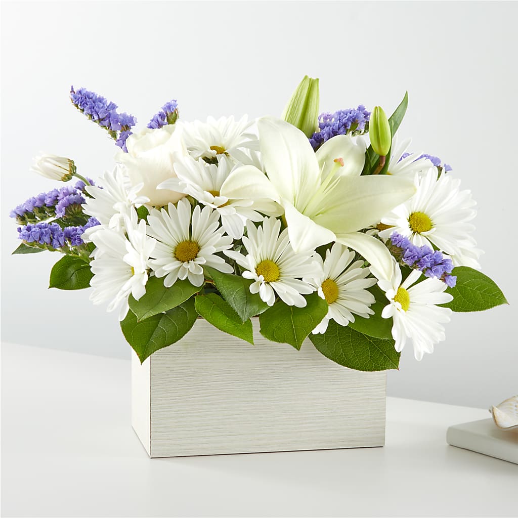 Beyond Blue Box Bouquet – SCOTT'S FLOWERS, Amarillo TX