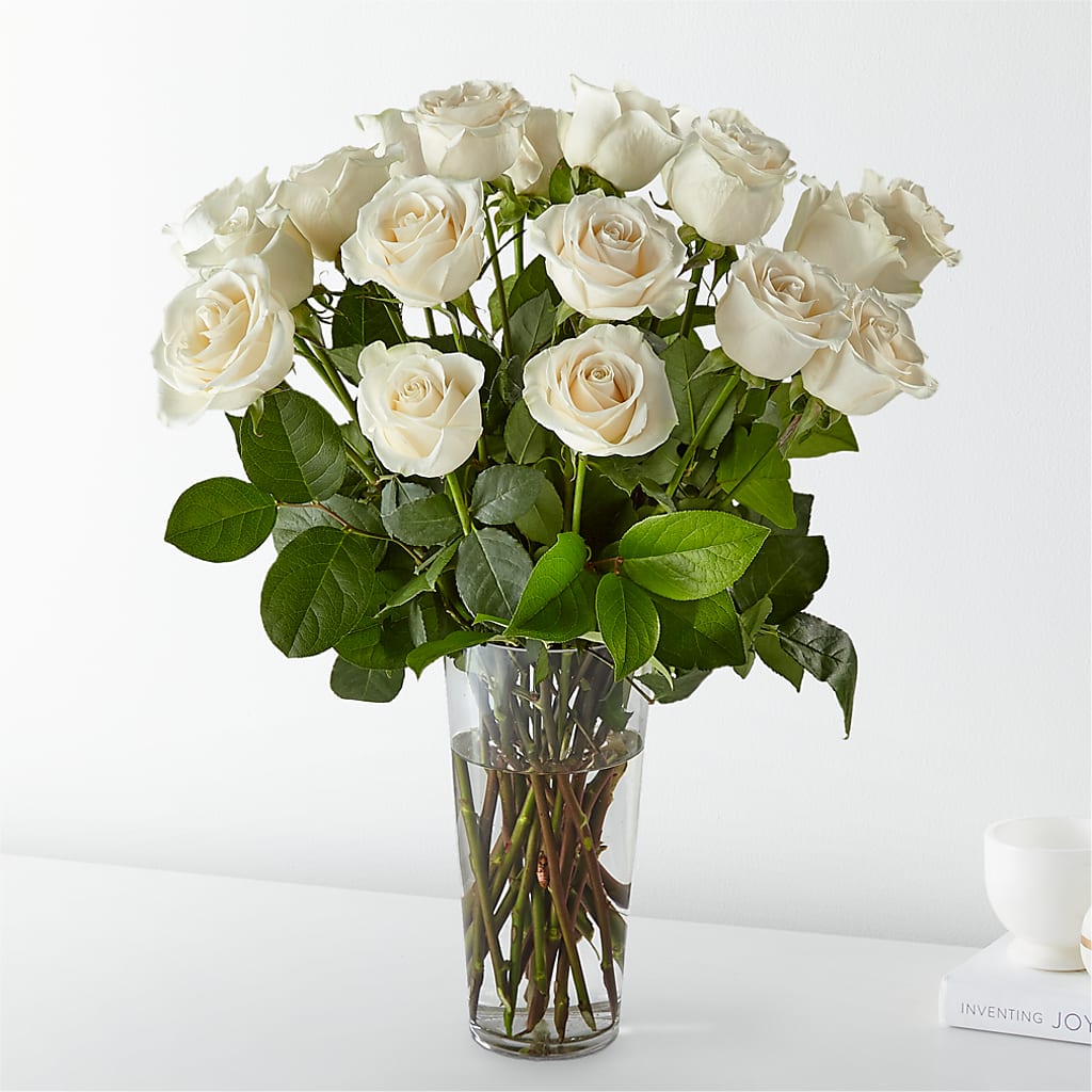 Long Stem White Rose Bouquet – SCOTT'S FLOWERS, Amarillo TX