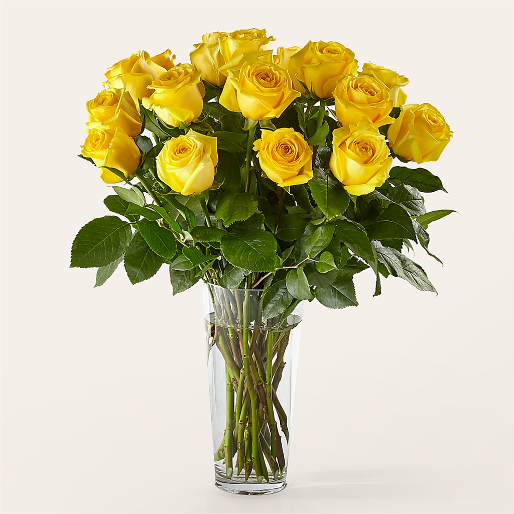 Long Stem Yellow Rose Bouquet – SCOTT'S FLOWERS, Amarillo TX