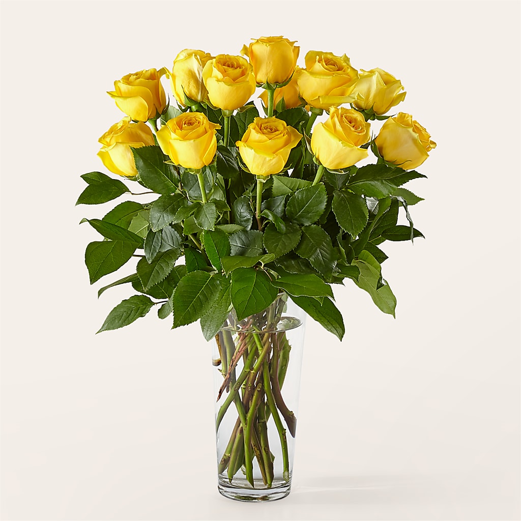 Long Stem Yellow Rose Bouquet – SCOTT'S FLOWERS, Amarillo TX