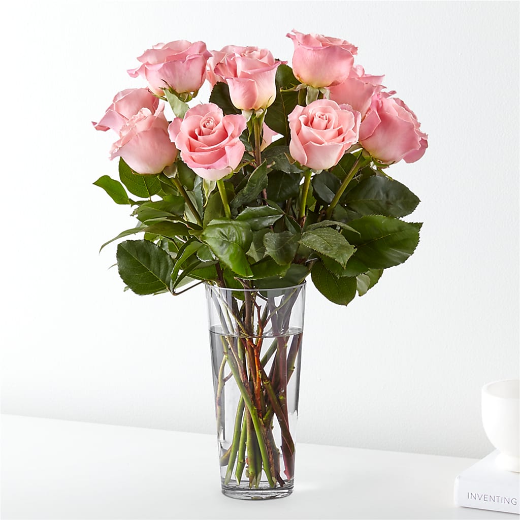 Long Stem Pink Rose Bouquet – SCOTT'S FLOWERS, Amarillo TX