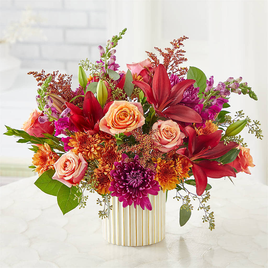 Burgundy Landscape Bouquet – SCOTT'S FLOWERS, Amarillo TX