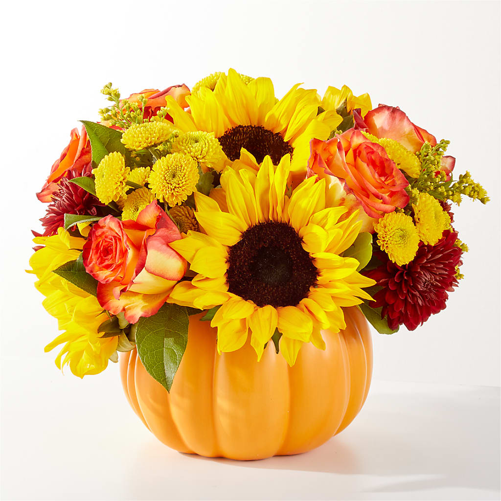 Golden Gourd Pumpkin Bouquet – SCOTT'S FLOWERS, Amarillo TX