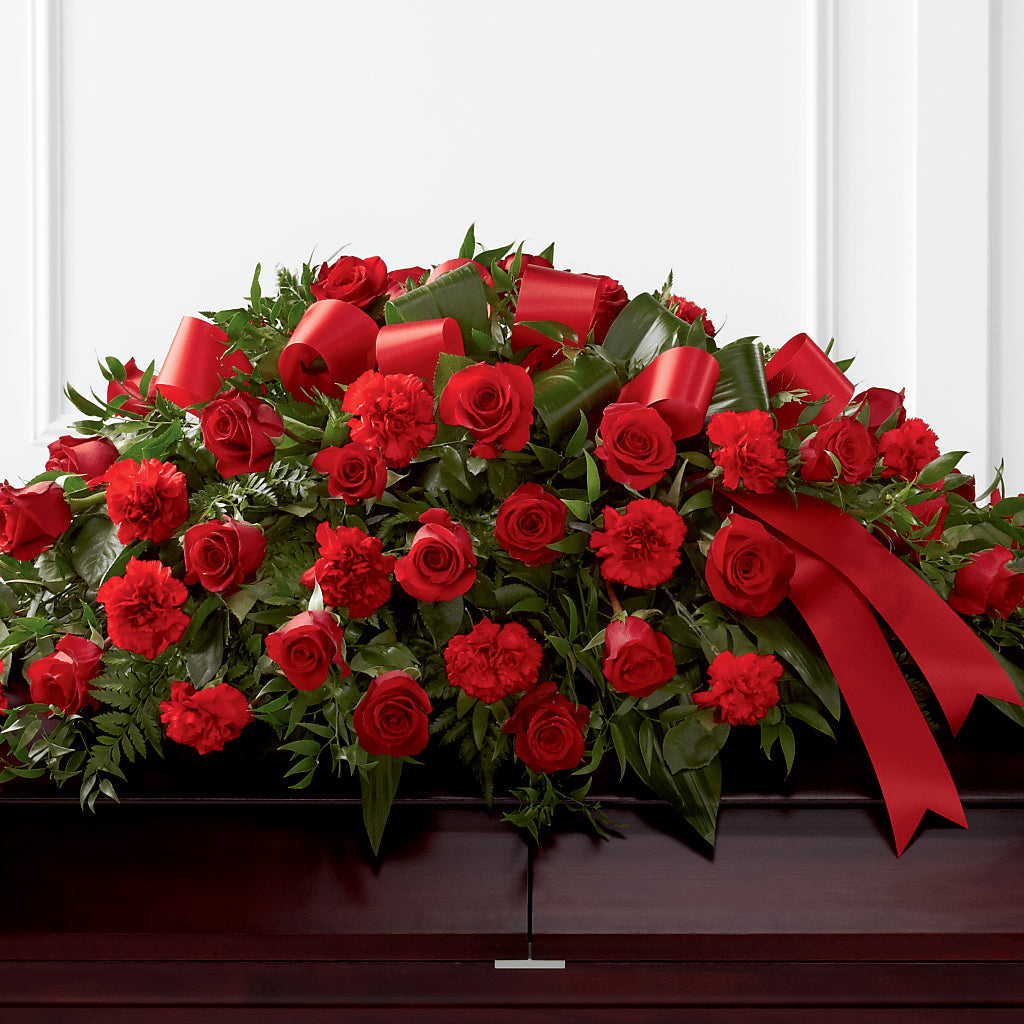 Tribute of Life Casket Spray – SCOTT'S FLOWERS, Amarillo TX