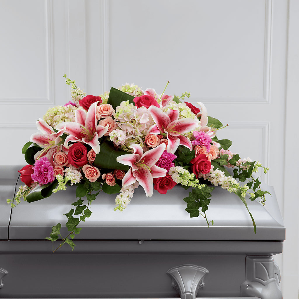 Splendid Grace Casket Spray – SCOTT'S FLOWERS, Amarillo TX