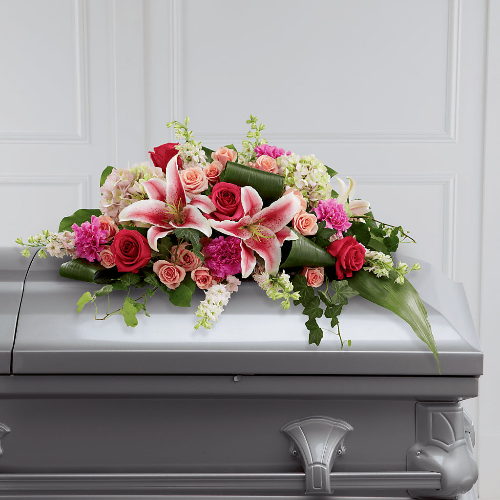 Splendid Grace Casket Spray – SCOTT'S FLOWERS, Amarillo TX