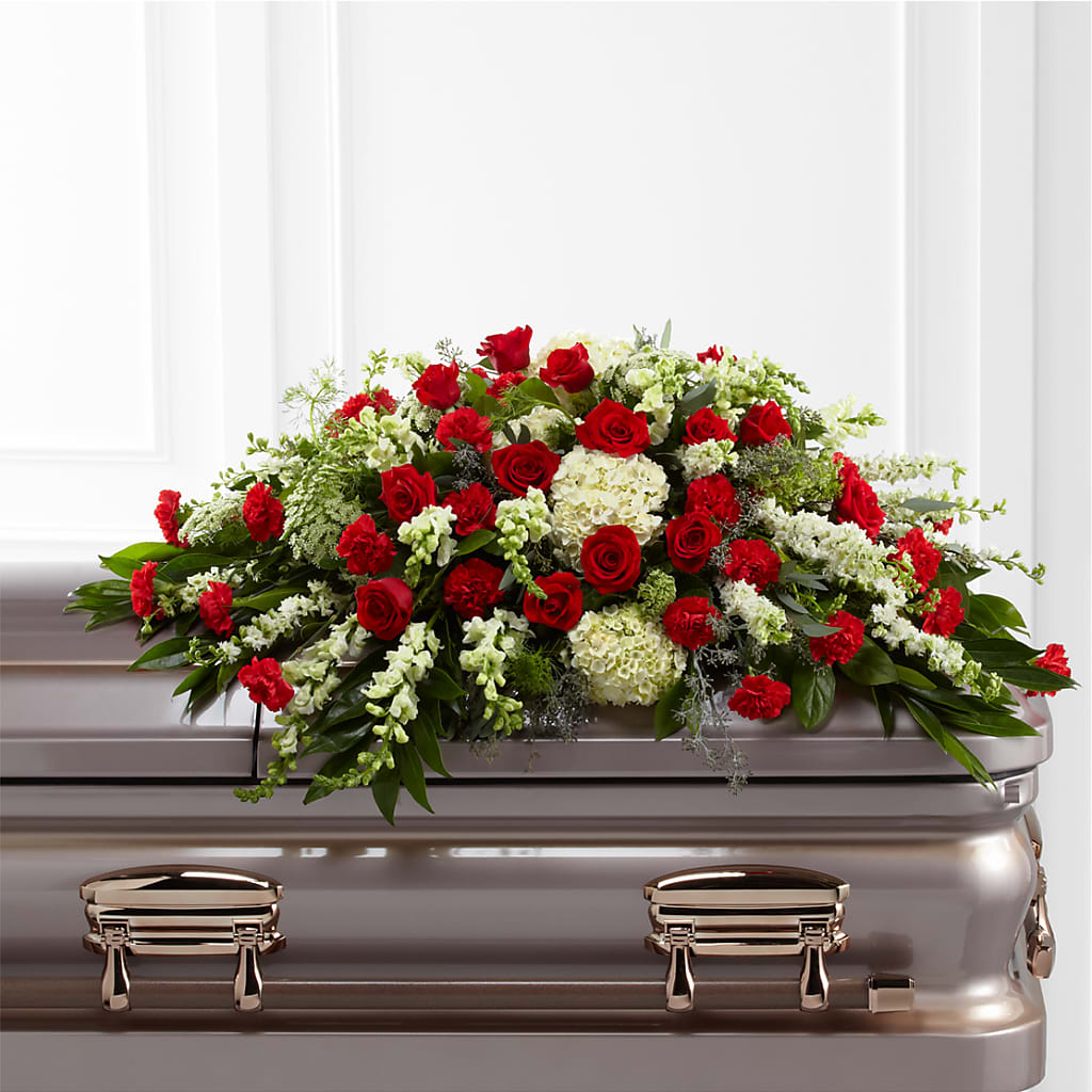 Sincerity Casket Spray – SCOTT'S FLOWERS, Amarillo TX