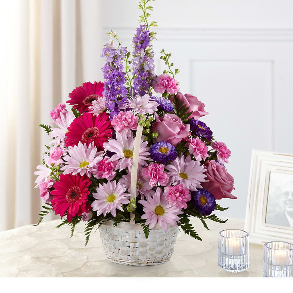 Pastel Peace Basket – SCOTT'S FLOWERS, Amarillo TX