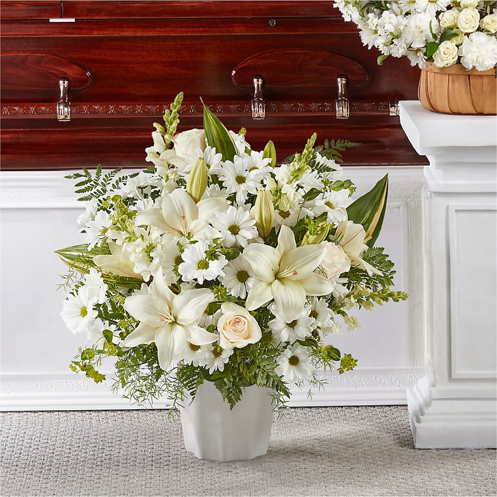 Thoughts of Tranquility Floor Basket – SCOTT'S FLOWERS, Amarillo TX