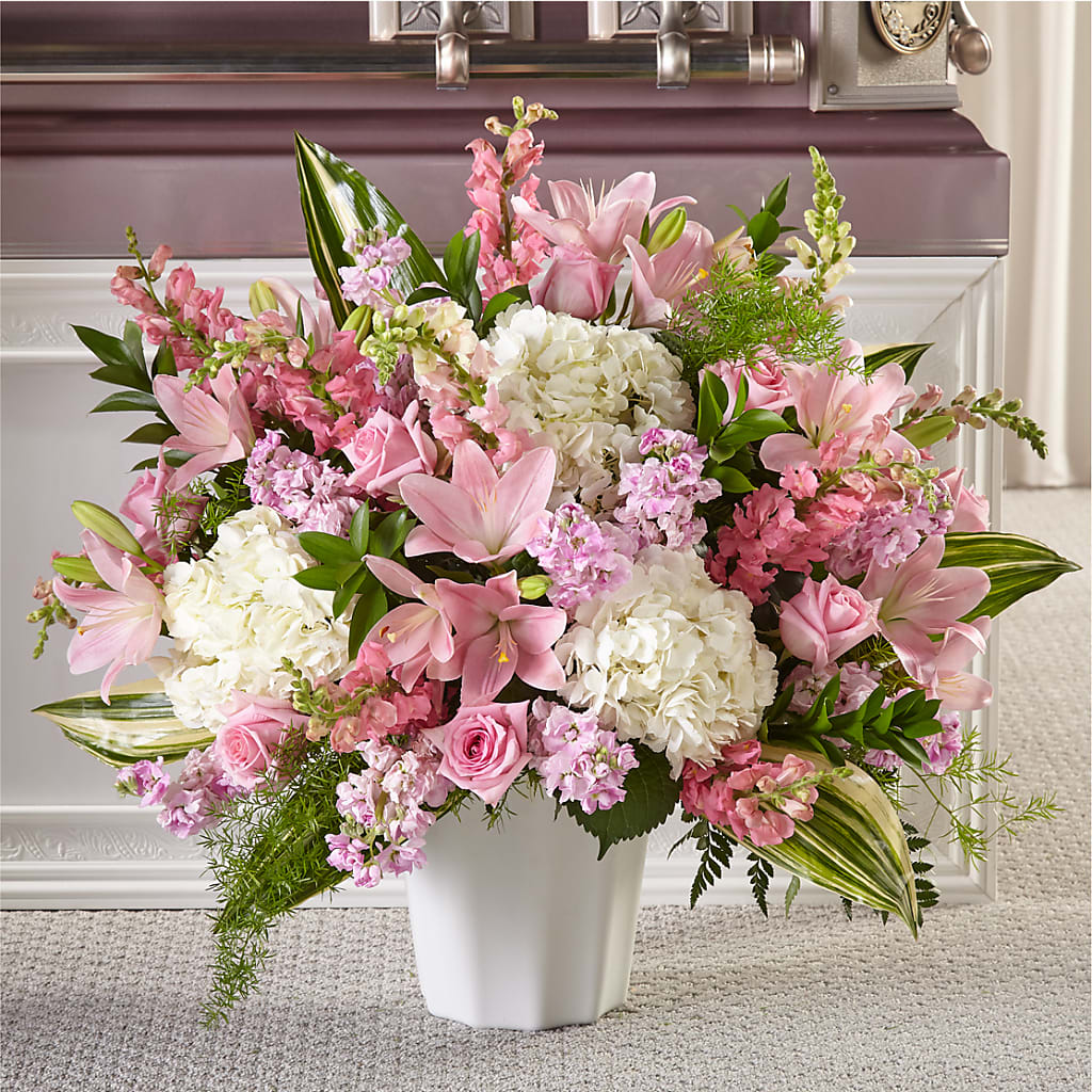 Simply Serene Floor Basket – SCOTT'S FLOWERS, Amarillo TX