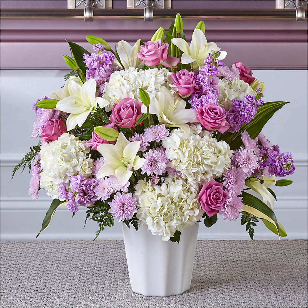 Heaven Sent Floor Basket – SCOTT'S FLOWERS, Amarillo TX