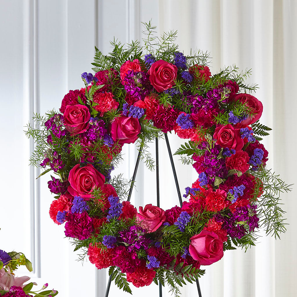 Calming Colors Wreath – SCOTT'S FLOWERS, Amarillo TX