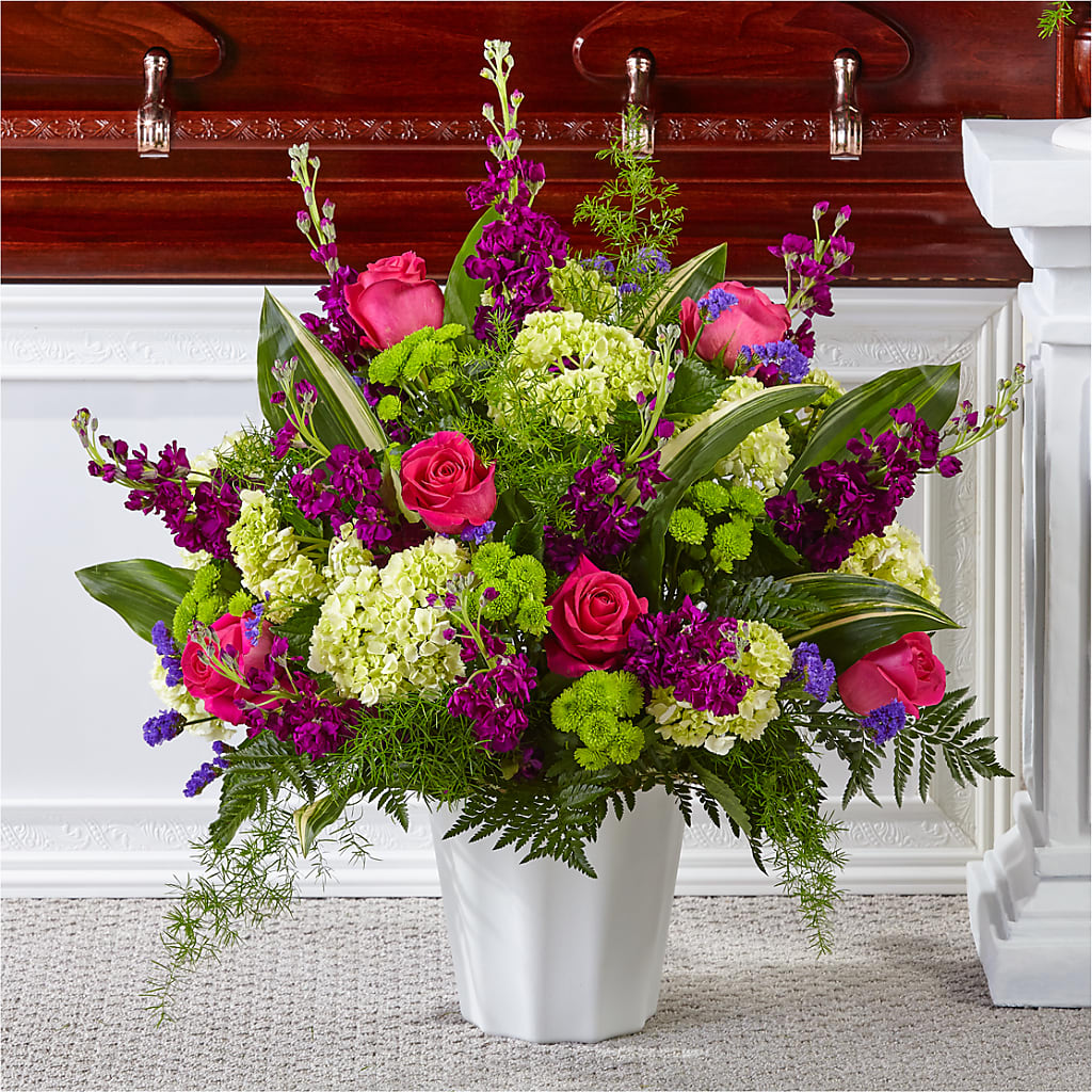Beautiful Horizons Floor Basket – SCOTT'S FLOWERS, Amarillo TX