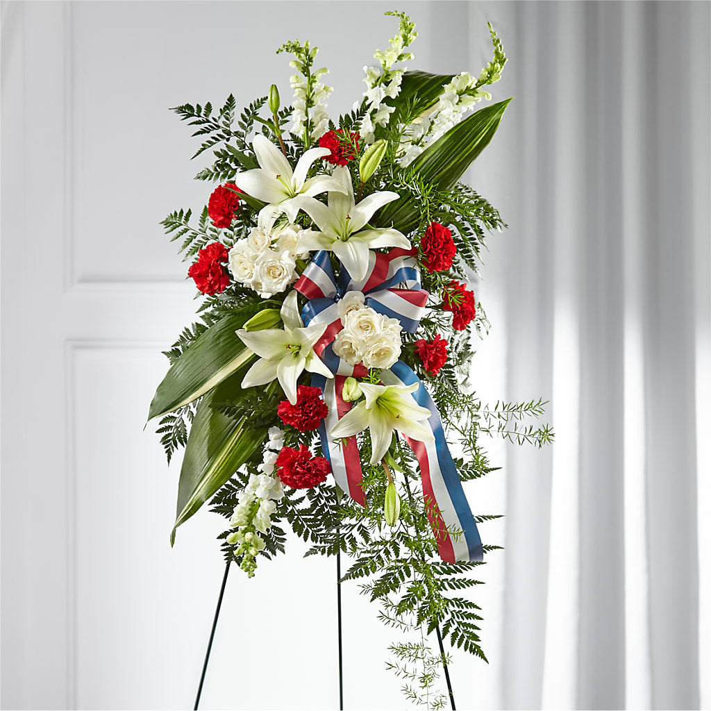 Stars of Life Standing Spray – SCOTT'S FLOWERS, Amarillo TX