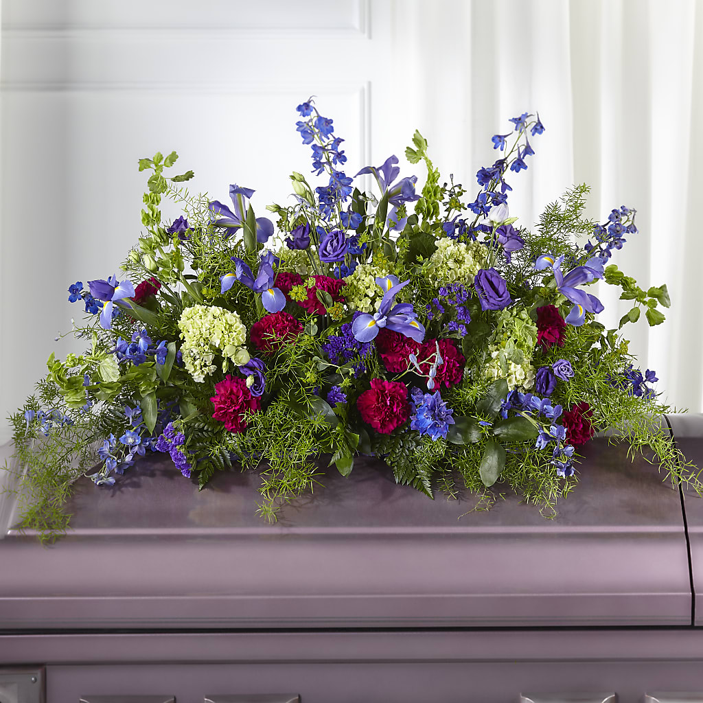 Always Treasured Casket Spray – SCOTT'S FLOWERS, Amarillo TX