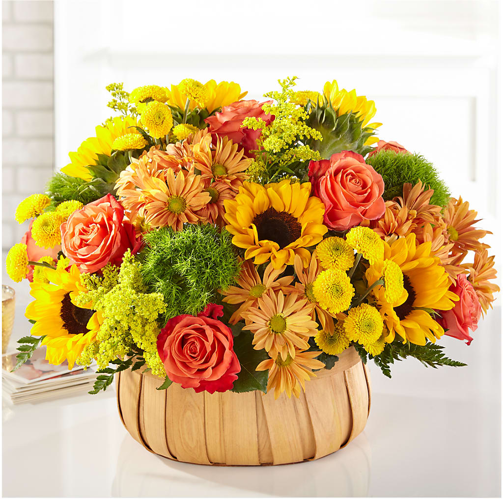 Harvest Sunflower Basket – SCOTT'S FLOWERS, Amarillo TX