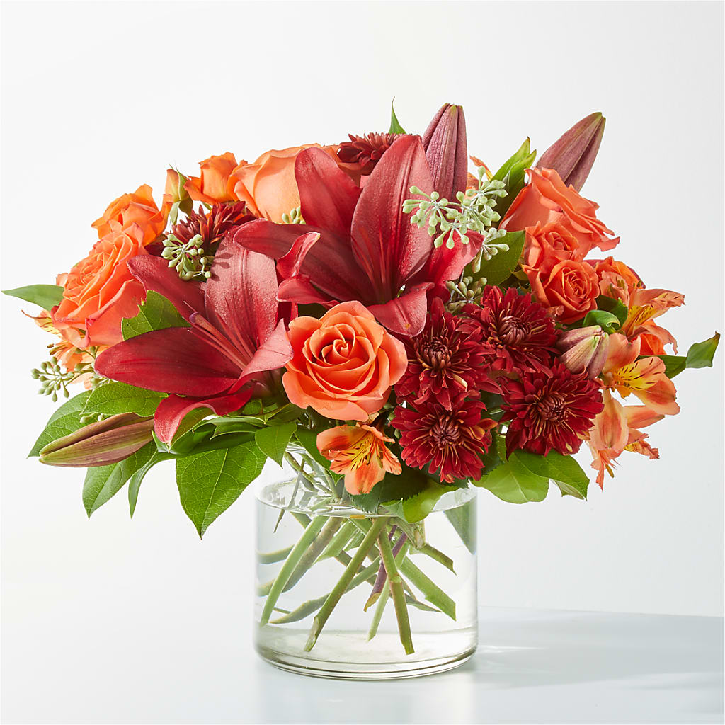 Crimson Leaves Bouquet – SCOTT'S FLOWERS, Amarillo TX