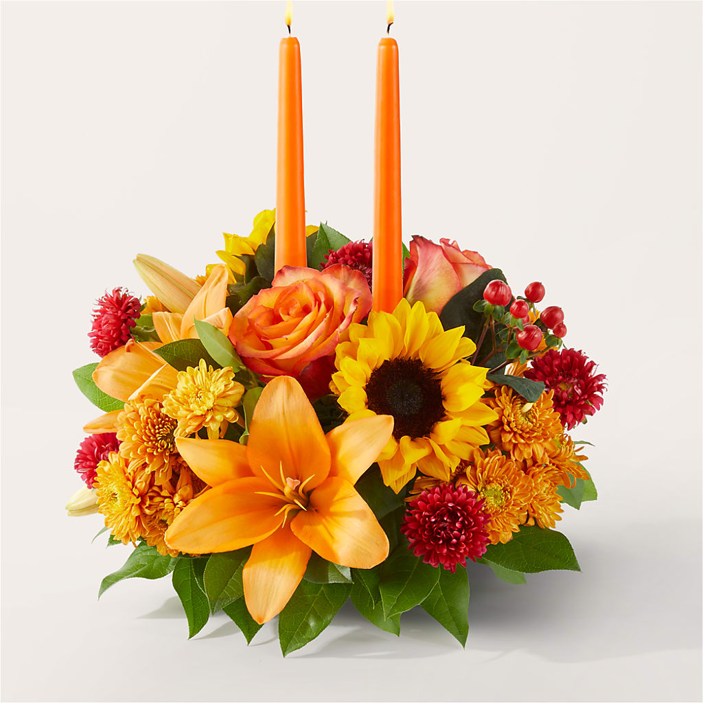 Grateful Centerpiece – SCOTT'S FLOWERS, Amarillo TX