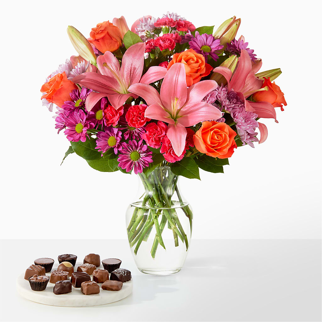 One and Only Bouquet and Chocolate Bundle – SCOTT'S FLOWERS, Amarillo TX