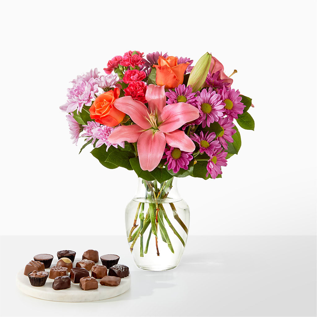One and Only Bouquet and Chocolate Bundle – SCOTT'S FLOWERS, Amarillo TX