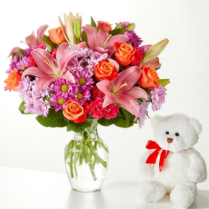 One and Only Bouquet and Bear Bundle – SCOTT'S FLOWERS, Amarillo TX