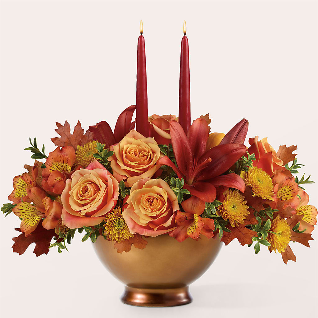 Harvest Table Centerpiece – SCOTT'S FLOWERS, Amarillo TX