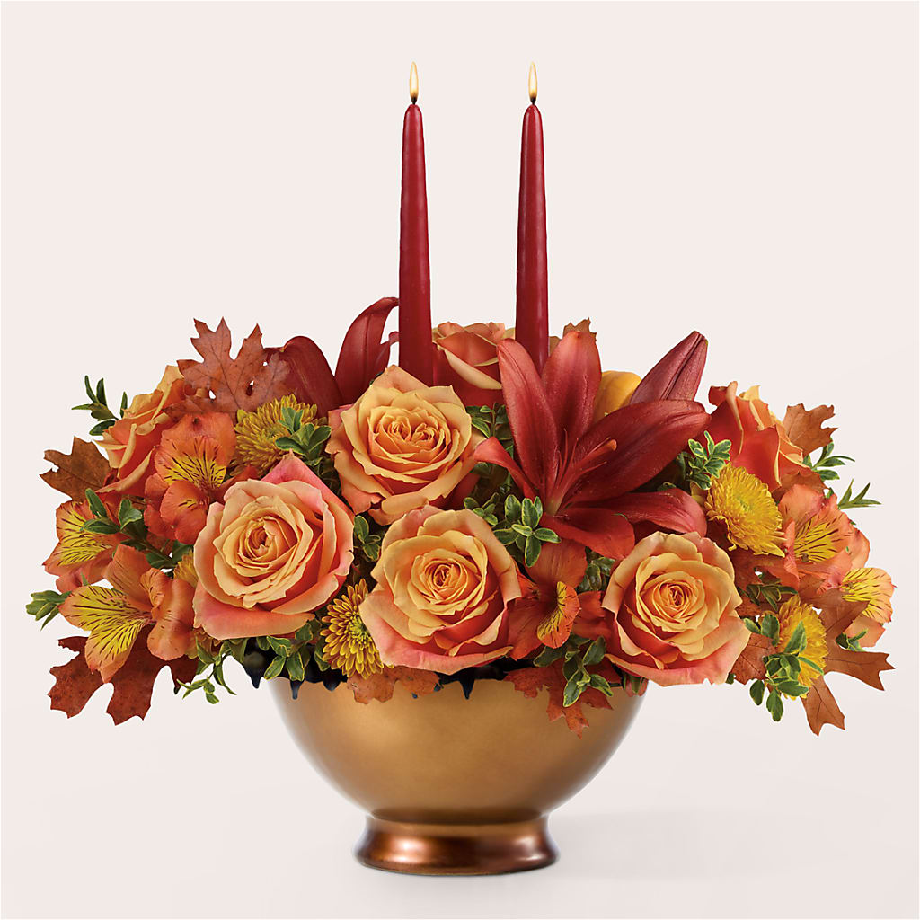 Harvest Table Centerpiece – SCOTT'S FLOWERS, Amarillo TX