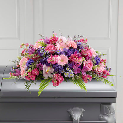 Glorious Garden Casket Spray – SCOTT'S FLOWERS, Amarillo TX