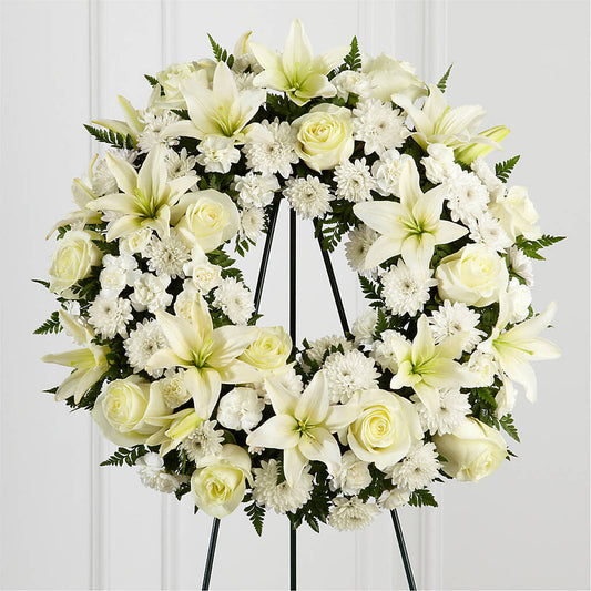 Treasured Tribute Wreath – SCOTT'S FLOWERS, Amarillo TX