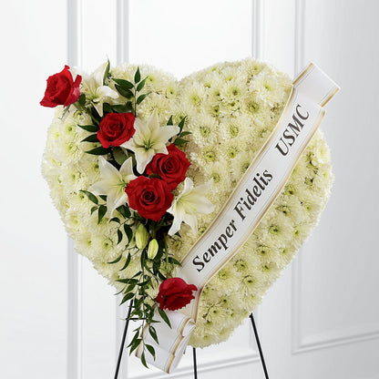 Heartfelt Hero Standing Heart – SCOTT'S FLOWERS, Amarillo TX