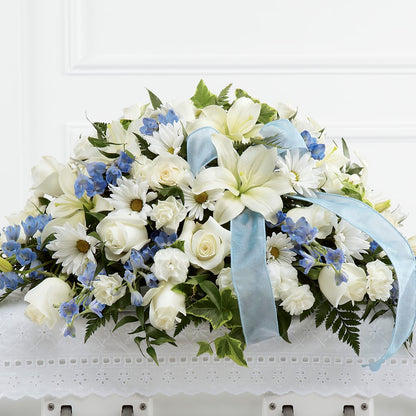 Tender Treasure Casket Spray – SCOTT'S FLOWERS, Amarillo TX