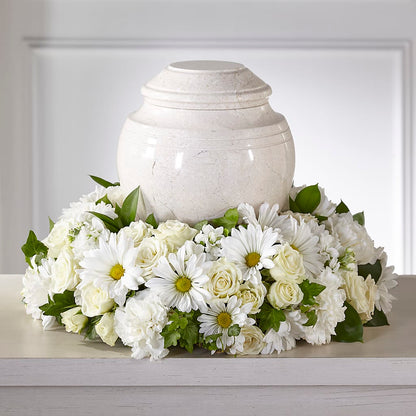 Ivory Gardens Cremation Adornment – SCOTT'S FLOWERS, Amarillo TX