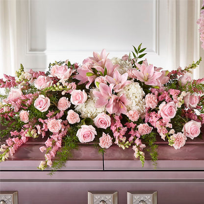 Life & Remembrance Casket Spray – SCOTT'S FLOWERS, Amarillo TX