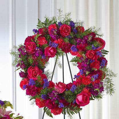 Calming Colors Wreath – SCOTT'S FLOWERS, Amarillo TX