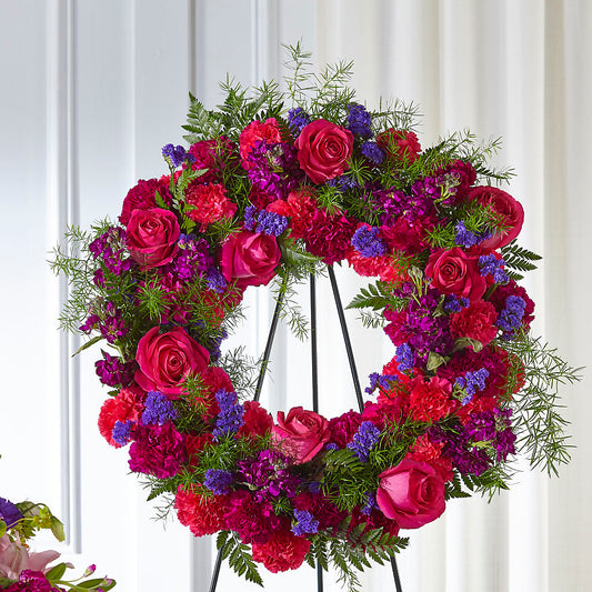 Calming Colors Wreath – SCOTT'S FLOWERS, Amarillo TX