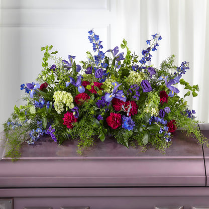 Always Treasured Casket Spray – SCOTT'S FLOWERS, Amarillo TX