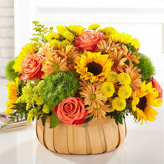Harvest Sunflower Basket – SCOTT'S FLOWERS, Amarillo TX