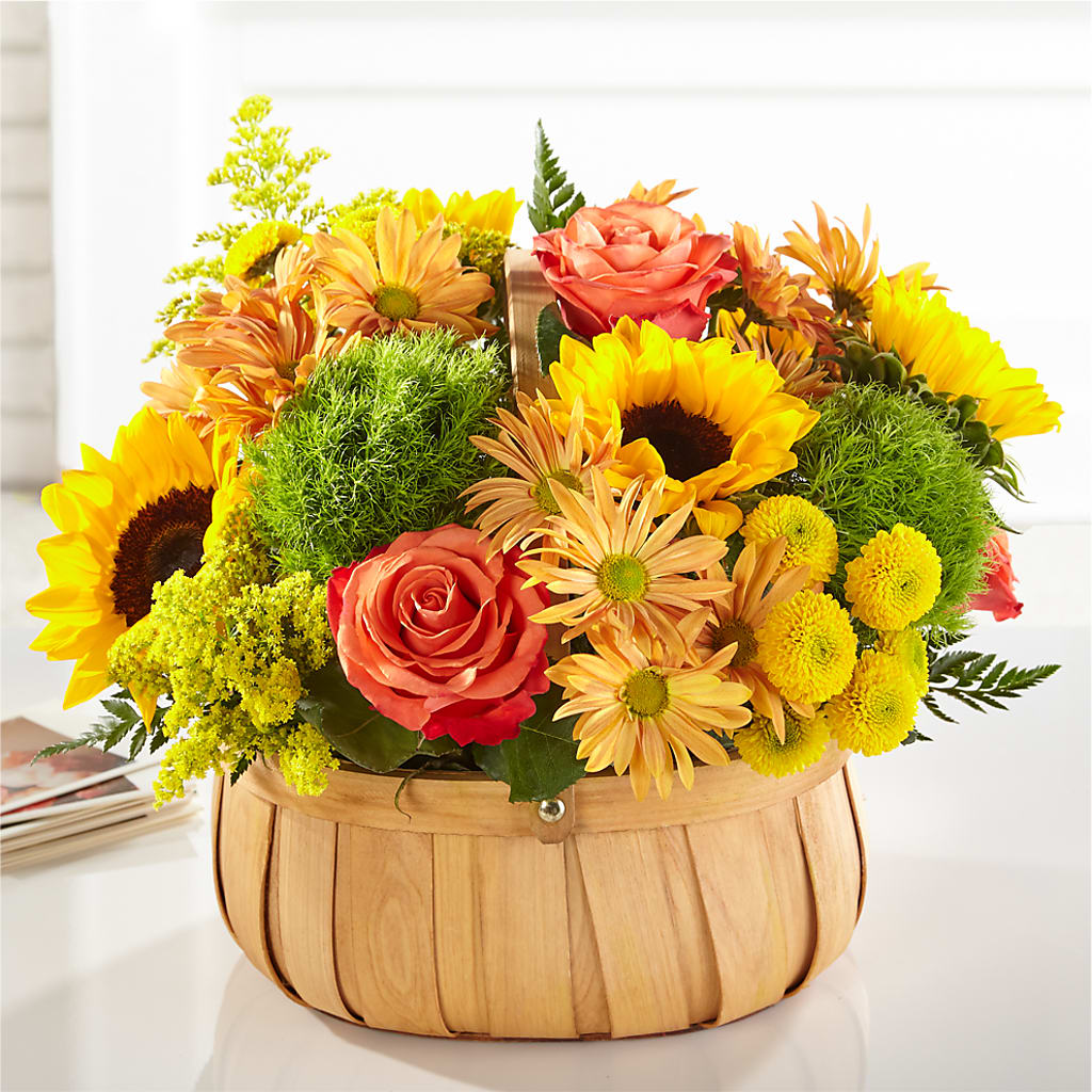Harvest Sunflower Basket – SCOTT'S FLOWERS, Amarillo TX
