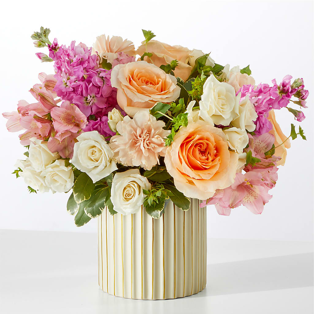Paradise Bouquet with Ivory Vase – SCOTT'S FLOWERS, Amarillo TX