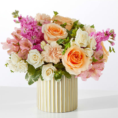Paradise Bouquet with Ivory Vase – SCOTT'S FLOWERS, Amarillo TX