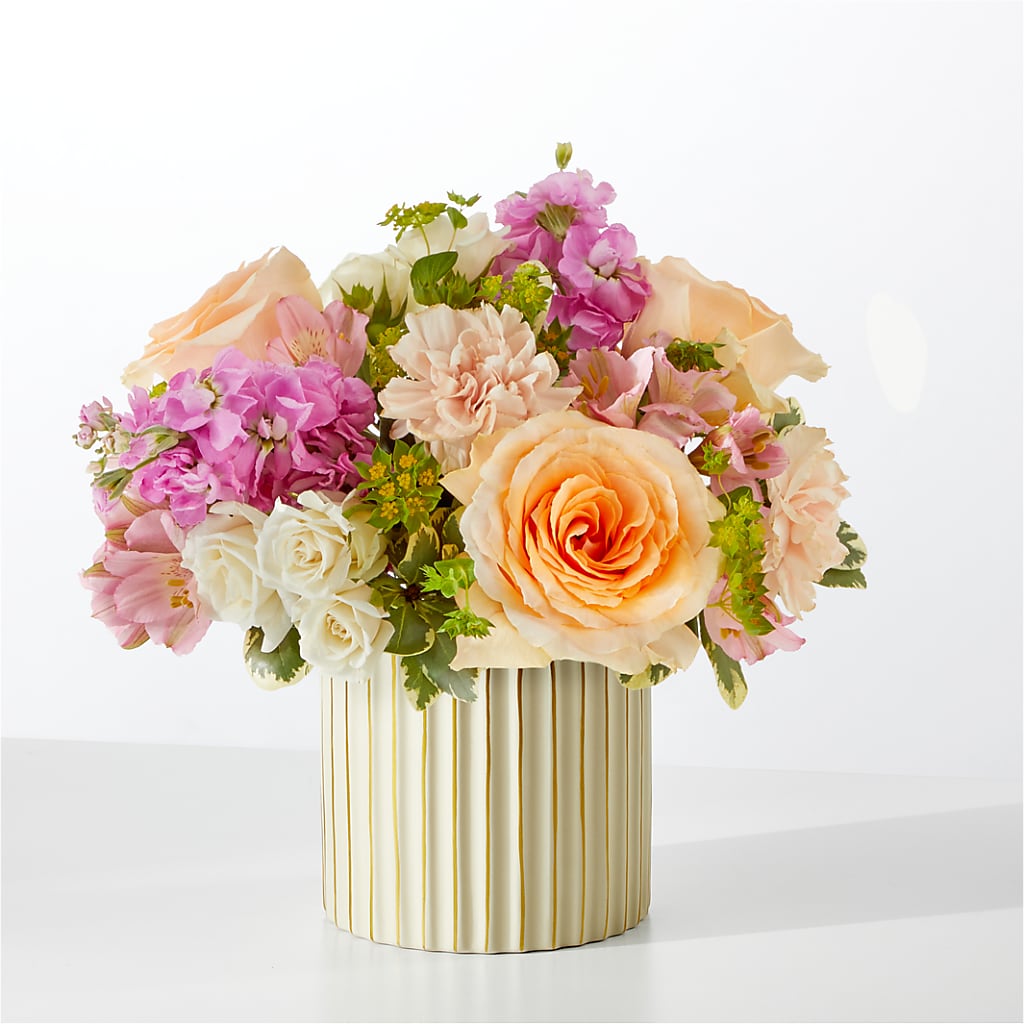 Paradise Bouquet with Ivory Vase – SCOTT'S FLOWERS, Amarillo TX