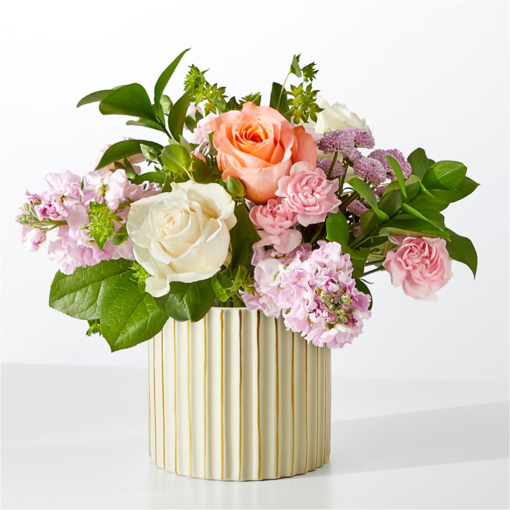 French Market Bouquet with Ivory Vase – SCOTT'S FLOWERS, Amarillo TX